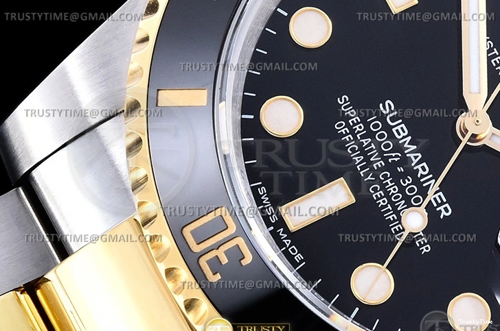 0314 RelaxedFit Submariner 116613LN 904L YG SS Blk VSF VS 1092